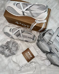 OTZ ROMARY BANDING FLAT SNEAKERS / WHITE