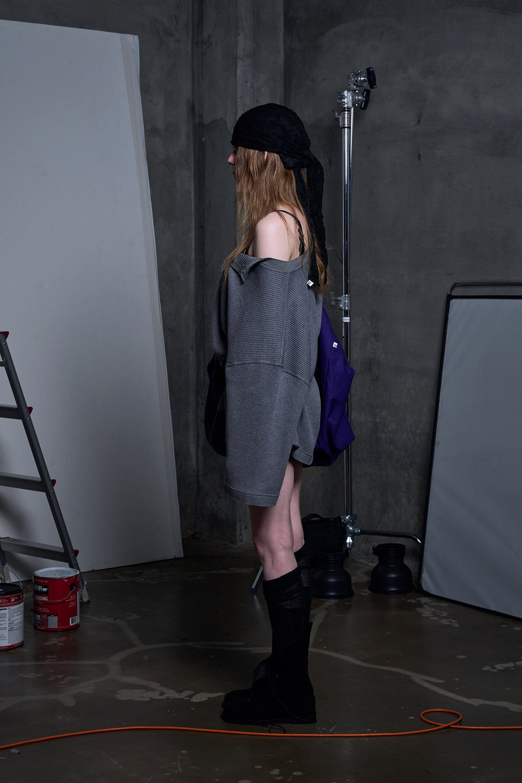 DEPC WAFFLE LONG SLEEVE T-SHIRT – GRAY