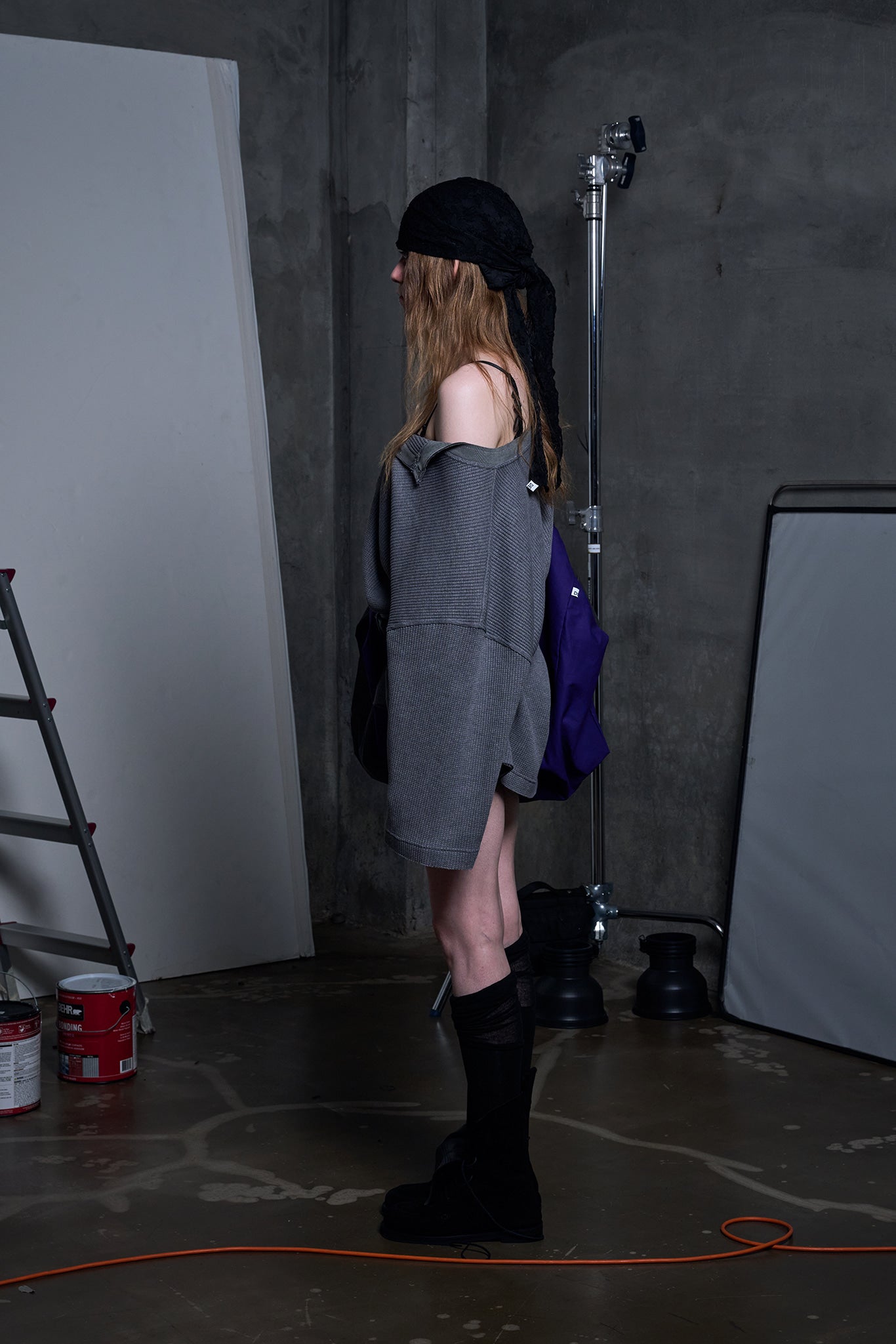 DEPC WAFFLE LONG SLEEVE T-SHIRT – GRAY