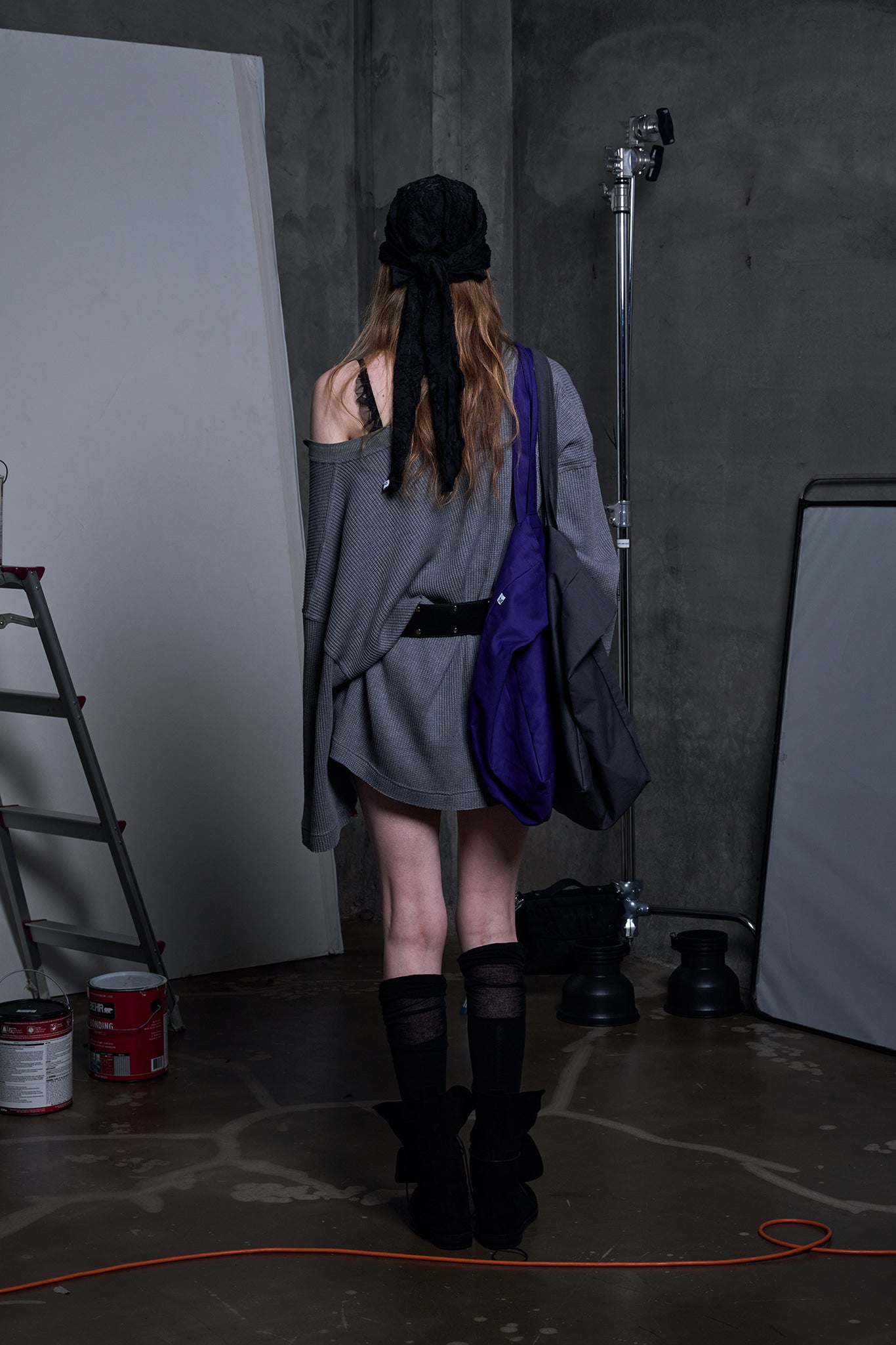 DEPC WAFFLE LONG SLEEVE T-SHIRT – GRAY