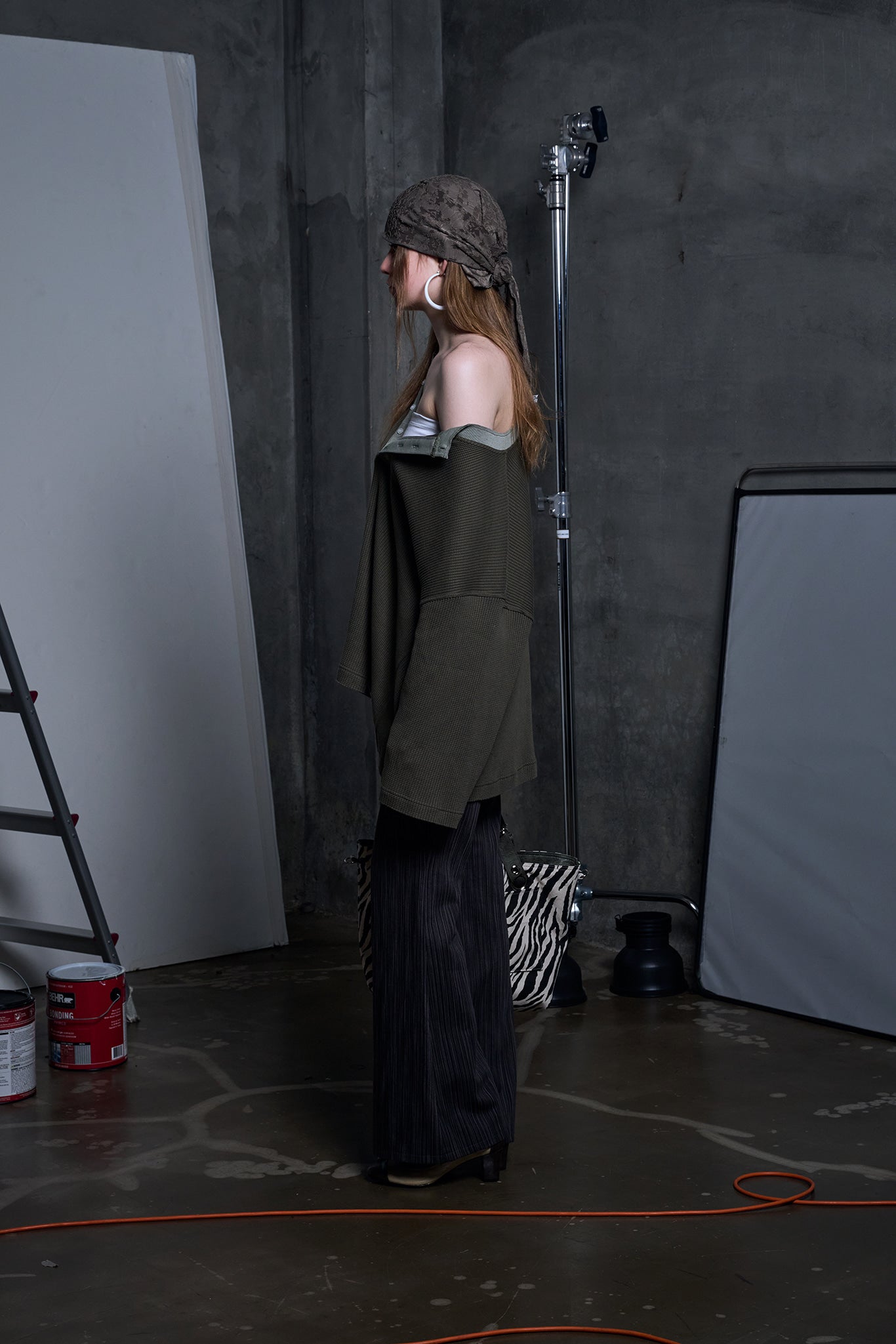 DEPC SCARF TURBAN - KHAKIBROWN