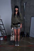 DEPC WAFFLE LONG SLEEVE T-SHIRT – KHAKI