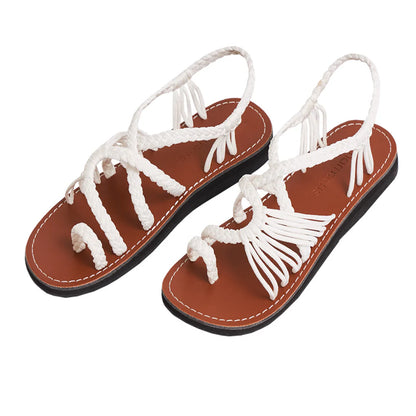 [handmade] "EXPLORE" SANDALS 編織涼鞋 - 10colors (pale)