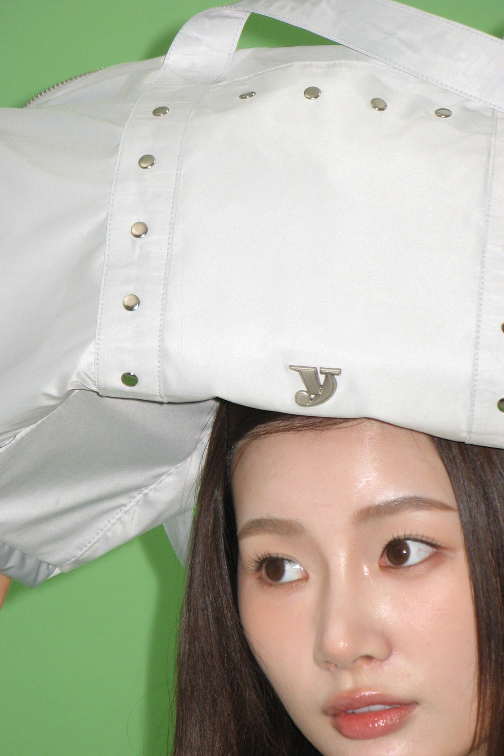 Yeomim stud duffle bag / cool grey