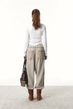SMOOTH D LOGO KNIT PANTS & SWEATSHIRTS / 3COLORS