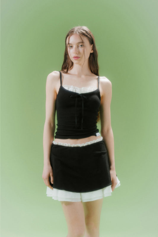 LACE BOUND TOP (BK)