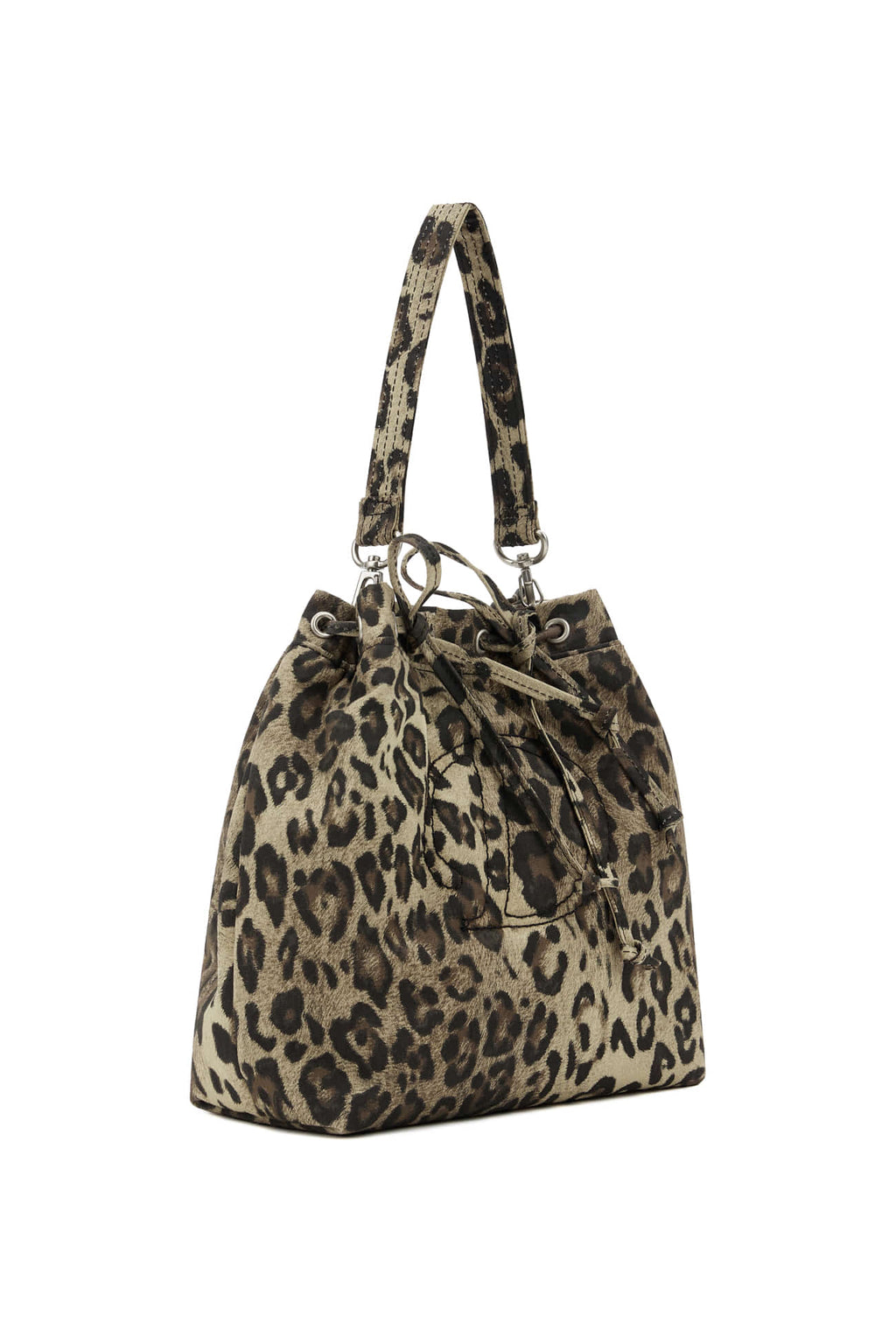 DEINET D STITCH PADDING MINI BAG IN LEOPARD
