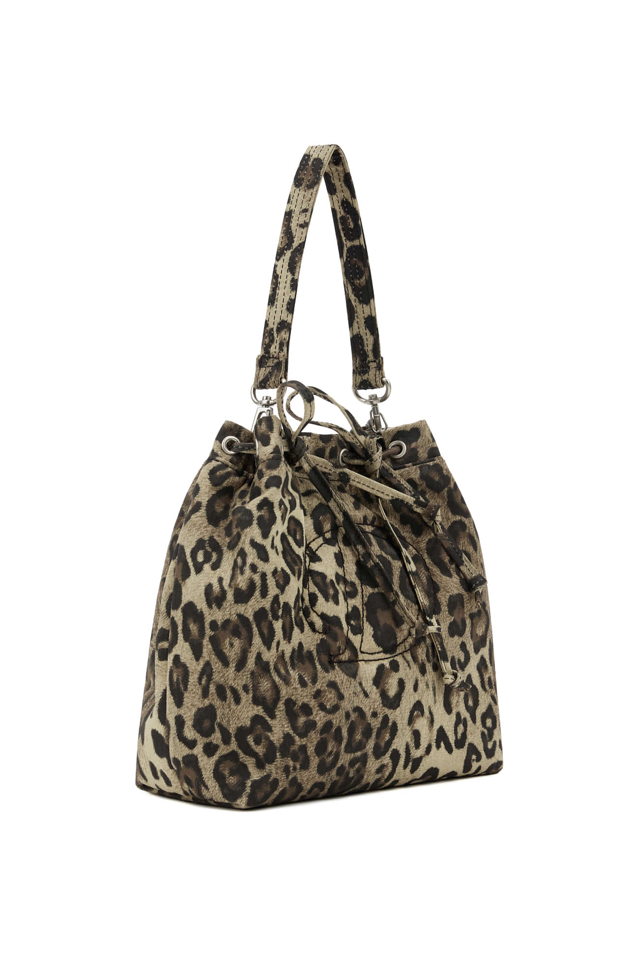 DEINET D STITCH PADDING MINI BAG IN LEOPARD