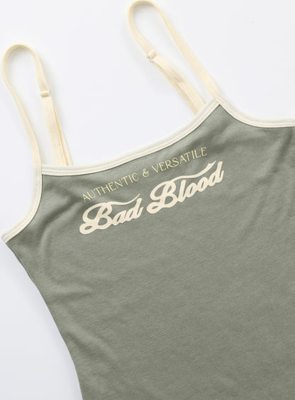 BADBLOOD Cindy String Tank Top / Khaki