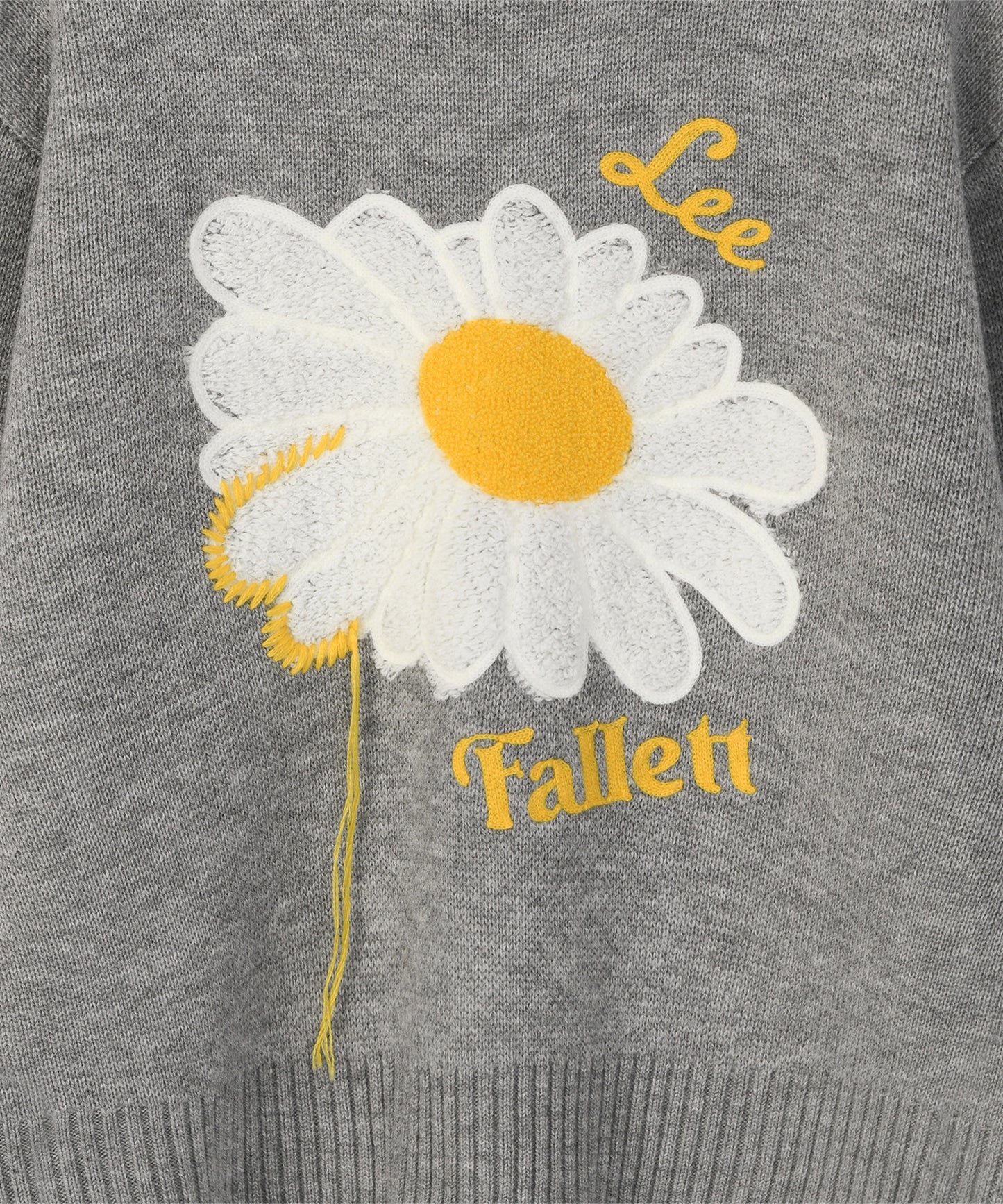 [Fallet x Lee] Sun Flower Knit / grey