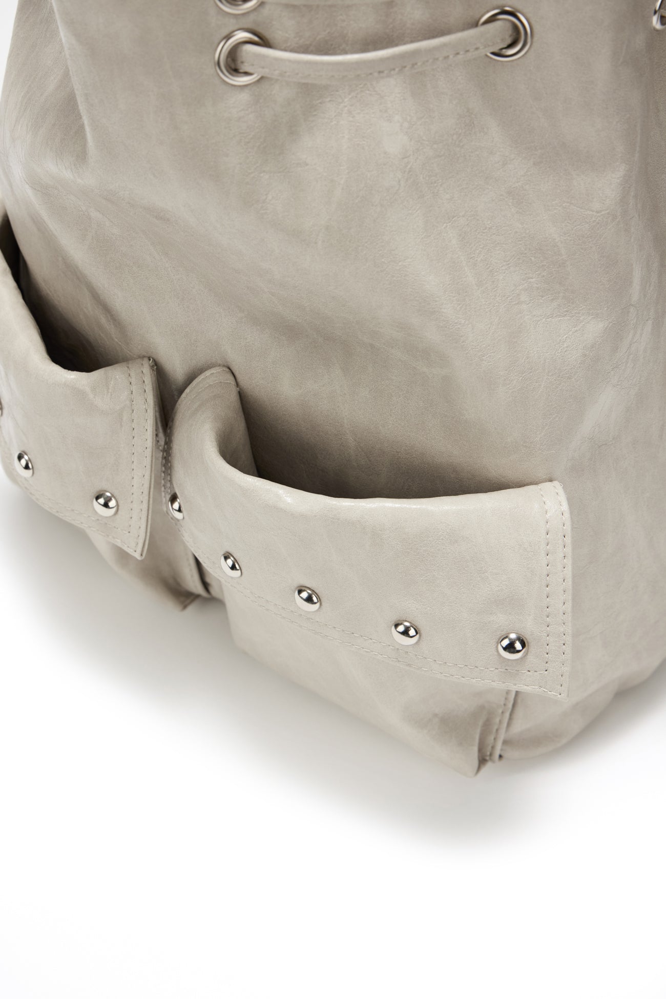 DEINET 5-WAY STUD POCKET MULTI BAG IN ASH BEIGE