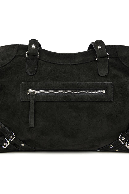 DEINET Stud Pocket Big Bag / Suede Black