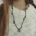 NFF Totem Leather Necklace-black