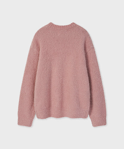 [Fallet x Lee] Brush Twitch Logo Knit / pink