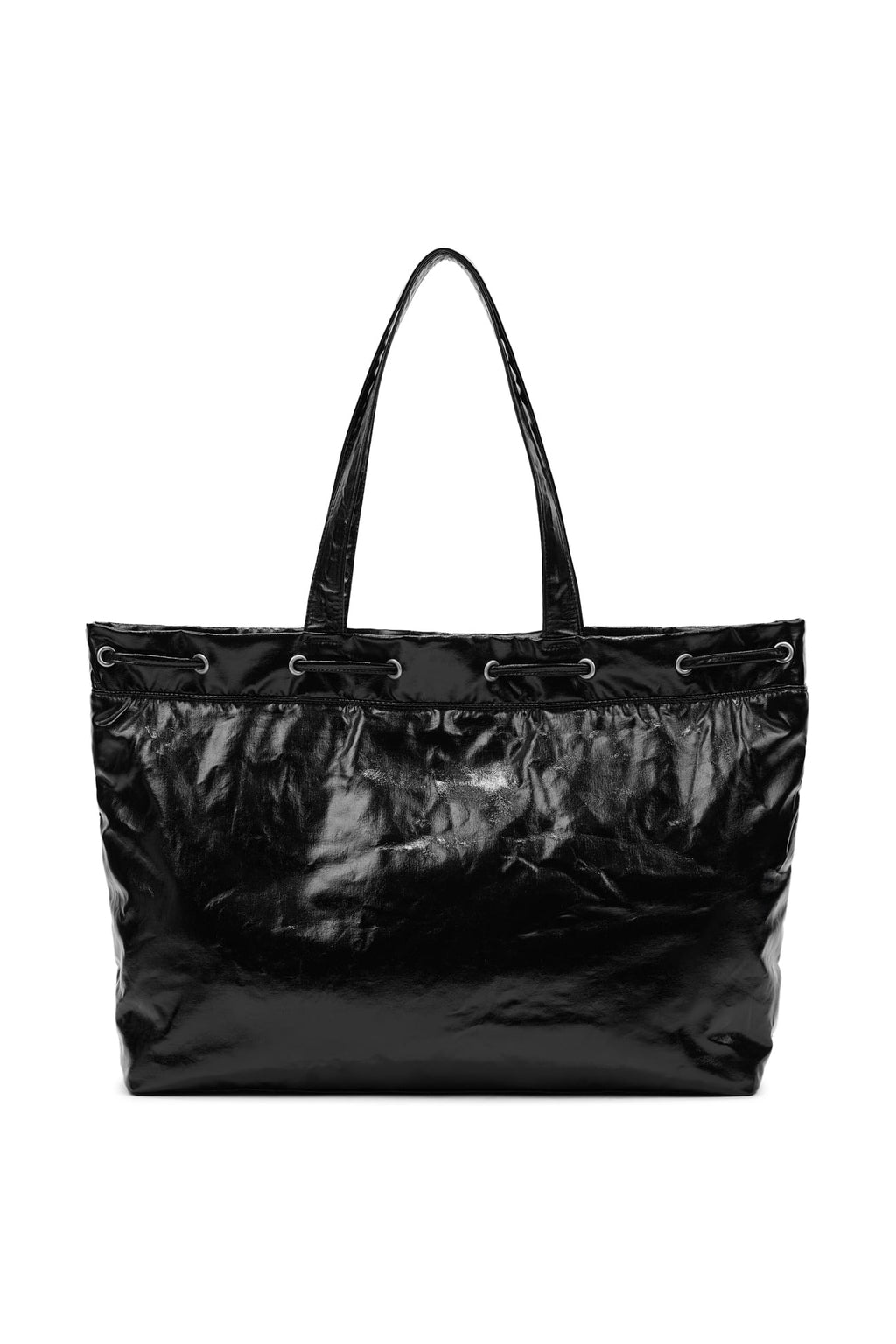 DEINET D STITCH PADDING BAG IN BLACK