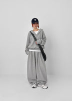 BLACKUP Moite Waffle Snap Hoodie - 2colors