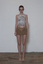 [SCULPTOR] Maria Tear Drop Tank Top - Dirty Peach/Raw