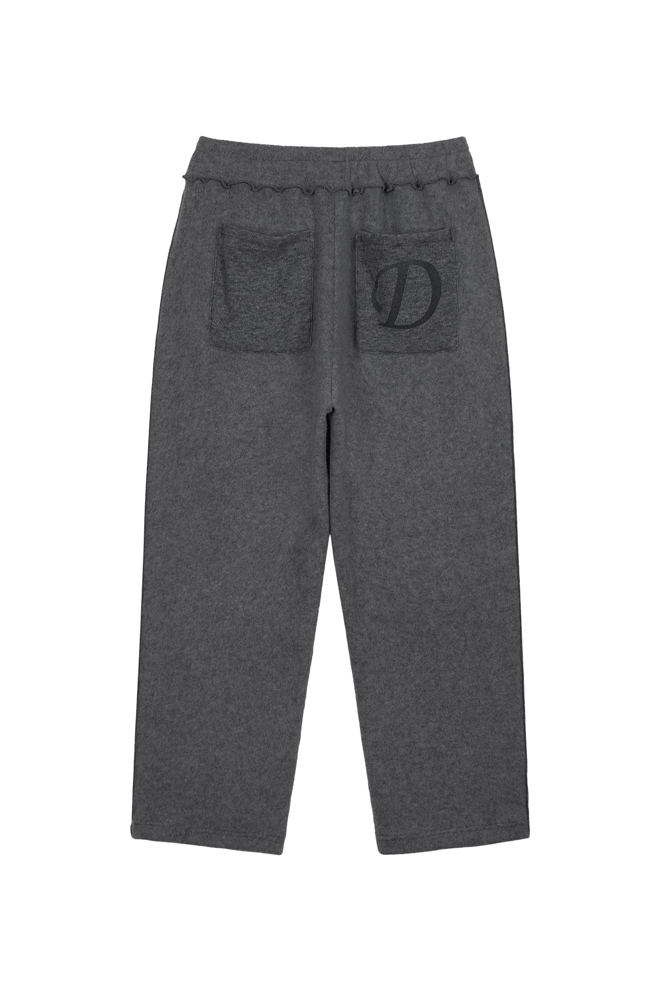 SMOOTH D LOGO KNIT PANTS & SWEATSHIRTS / 3COLORS
