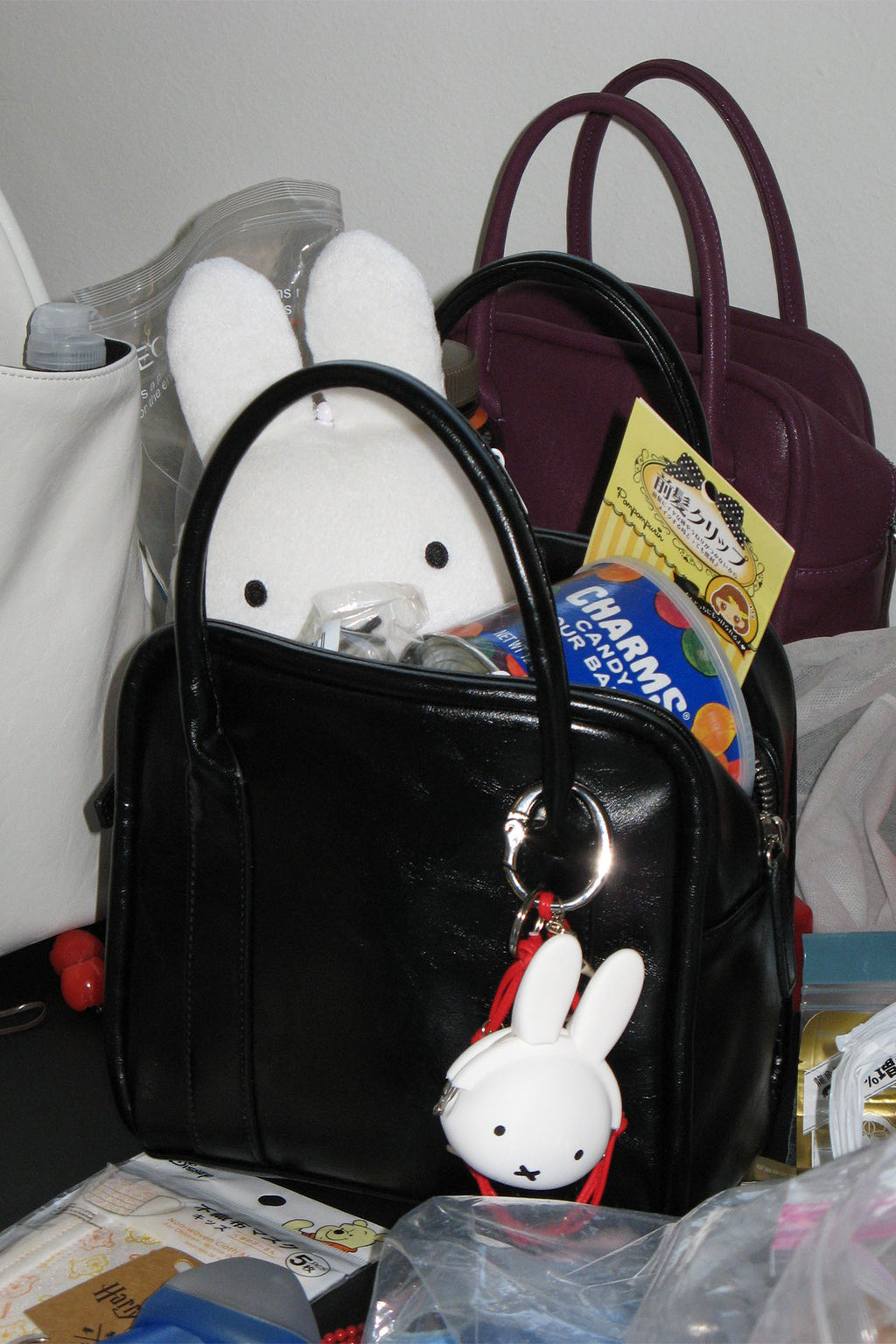 Yeomim mini box bag / crinkle black