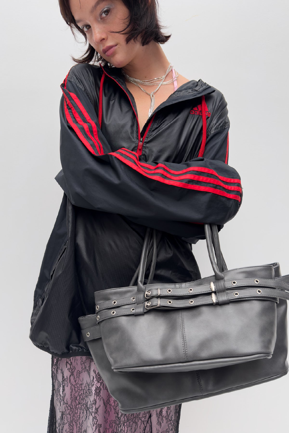 YEOMIM mini belted boat bag (charcoal)