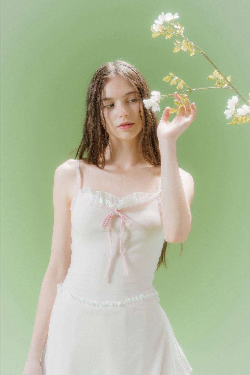 LACE BOUND TOP (PINK)