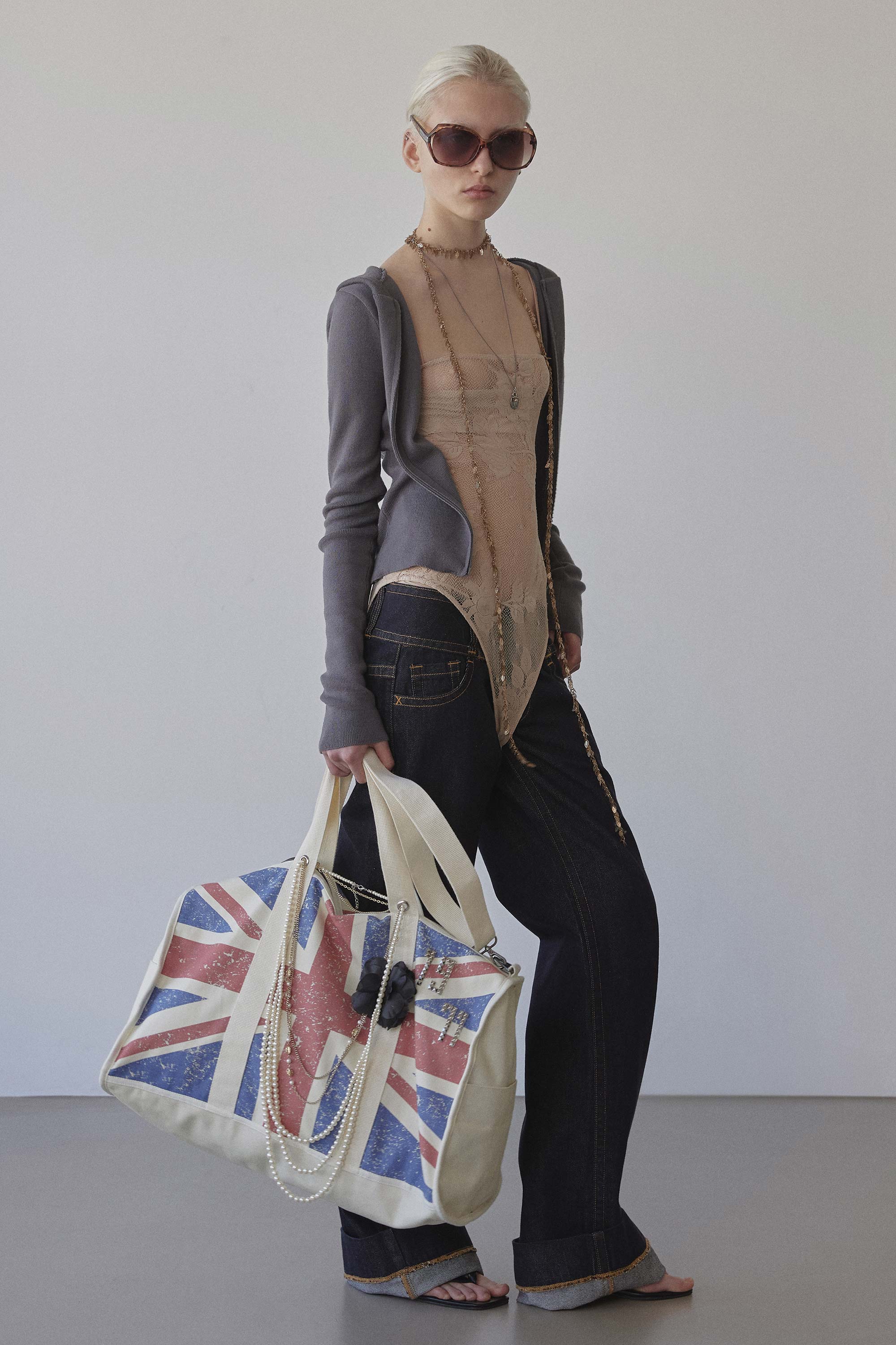 Naughty Girl Tote Bag Union Jack