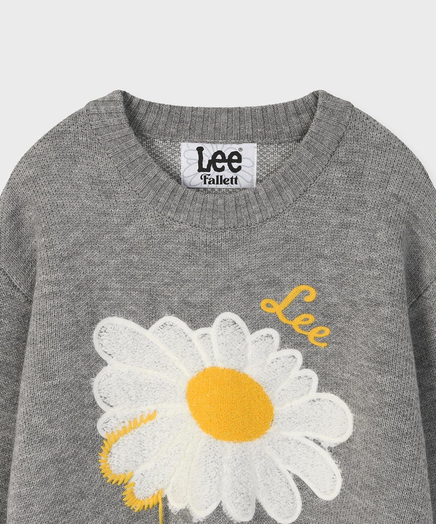 [Fallet x Lee] Sun Flower Knit / grey