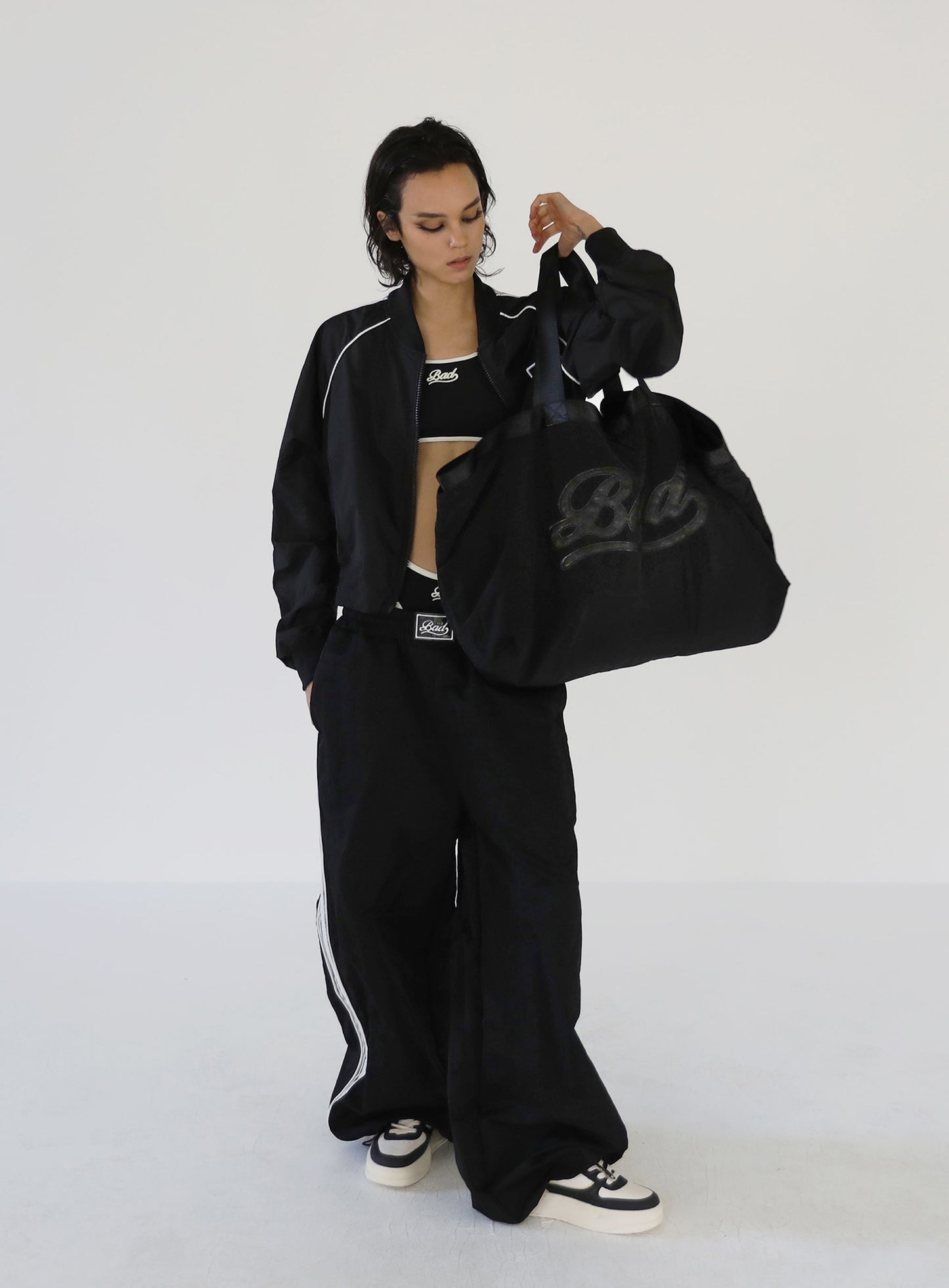 BADBLOOD Nylon Shopper Bag / Black