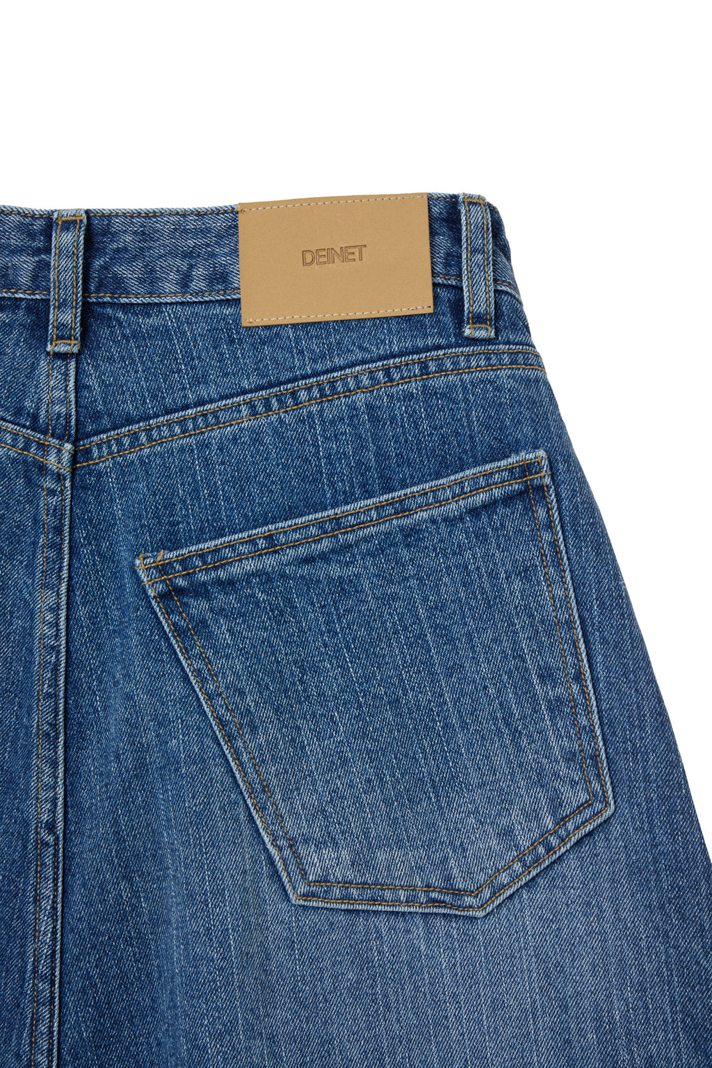 DEINET BALLOON FIT DENIM JEANS IN INDIGO
