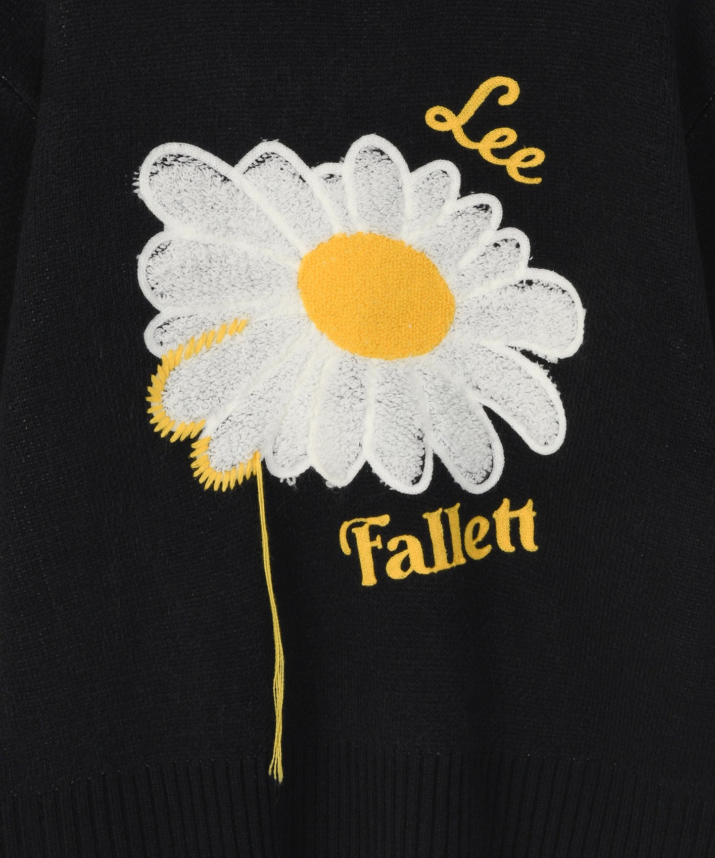 [Fallet x Lee] Sun Flower Knit / navy