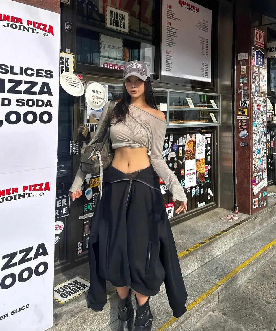 GILA ARCHIVE STAR WING SHEER LONG SLEEVE_GY