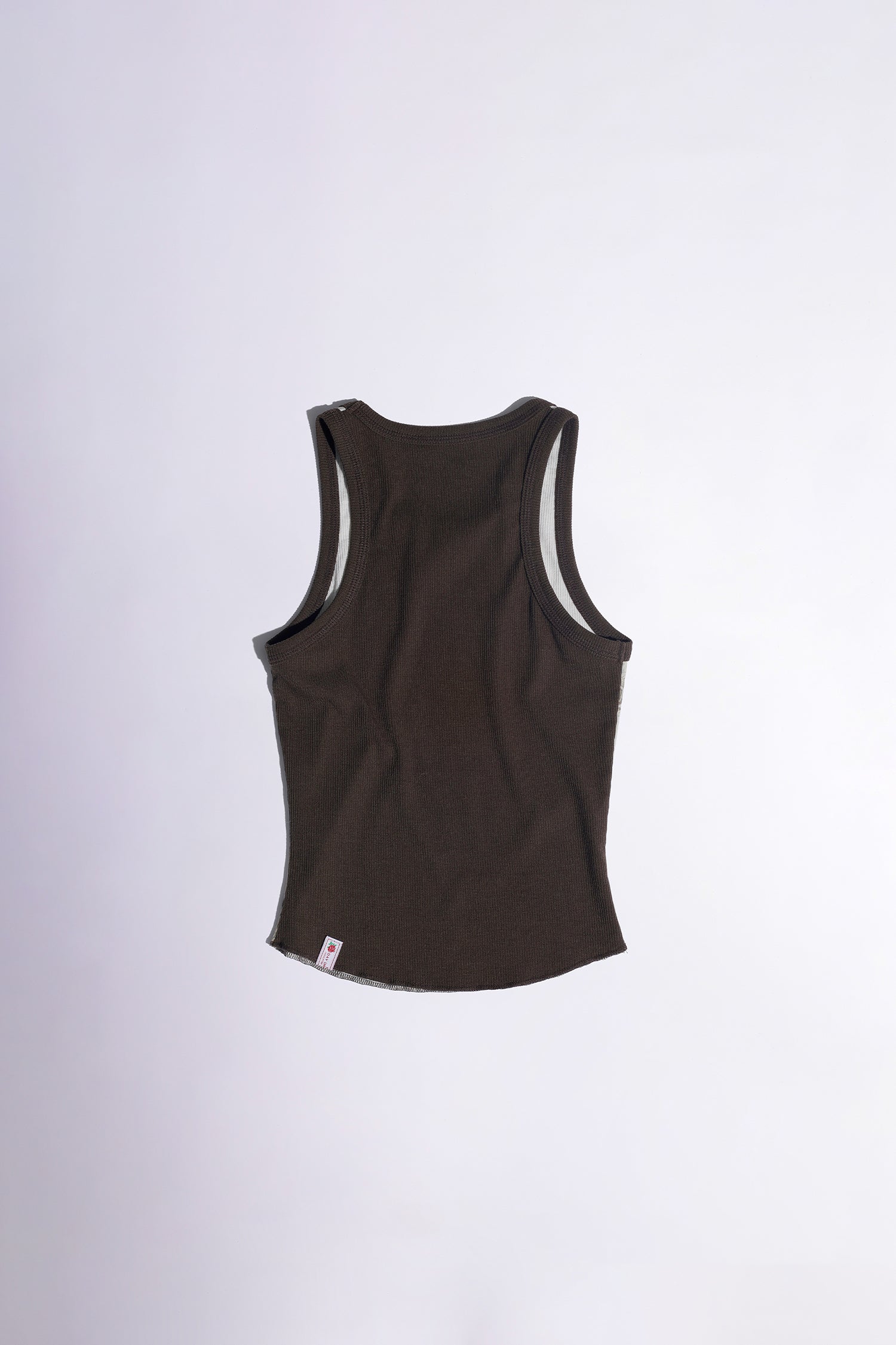 [SCULPTOR] Maria Tear Drop Tank Top - Latte/Mocha
