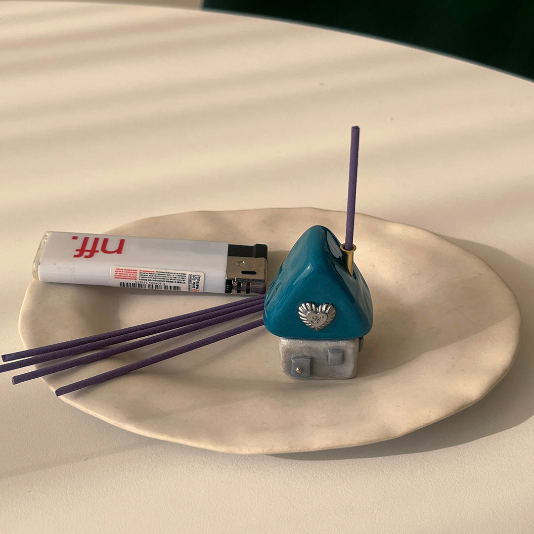 NFF Home Incense Holder-turquoise