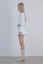 Sculptor Heavenly Gingham Track Jacket White