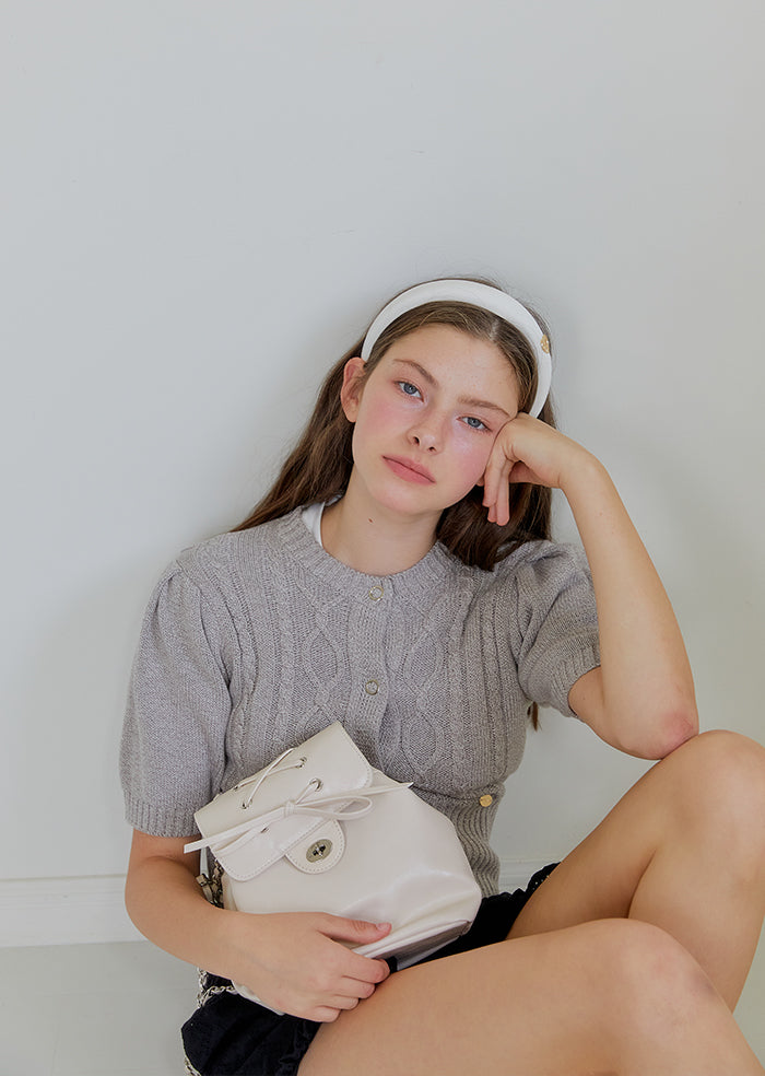 Ribbon Classic Backpack - Ivory