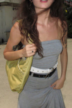 YEOMIM medium slash hobo bag (punching yellow)