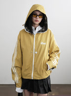 BADBLOOD Reversible Hoodie Windbreaker / Check Yellow