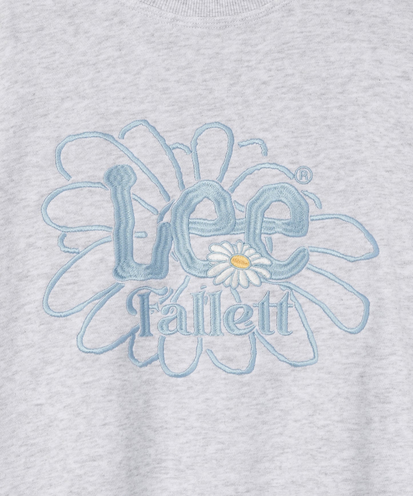 [Fallet x Lee] Sun Flower Sweatshirt / grey