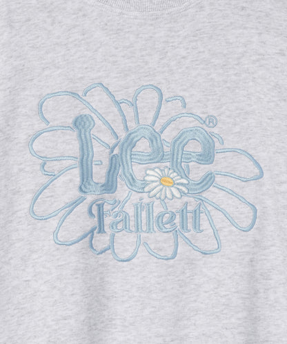 [Fallet x Lee] Sun Flower Sweatshirt / grey