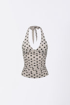 Dot Halter Top Raw