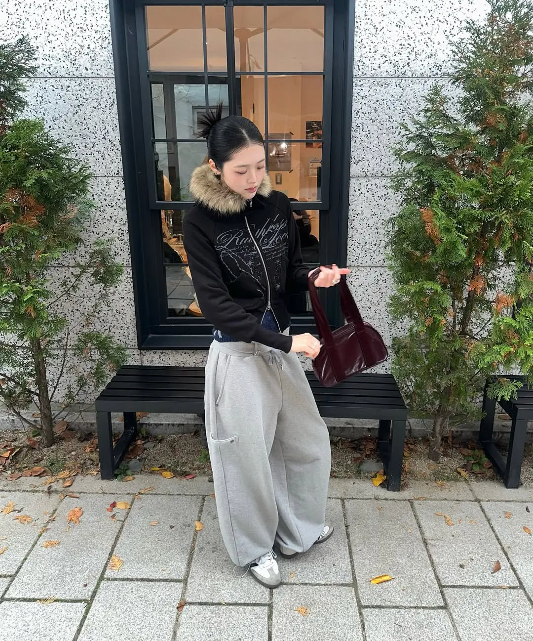 NASTY FANCY RUTHLESS FUR HOODED ZIP-UP (BLACK)