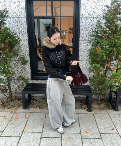 NASTY FANCY RUTHLESS FUR HOODED ZIP-UP (BLACK)