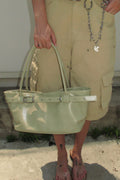 YEOMIM belted boat bag (beige)