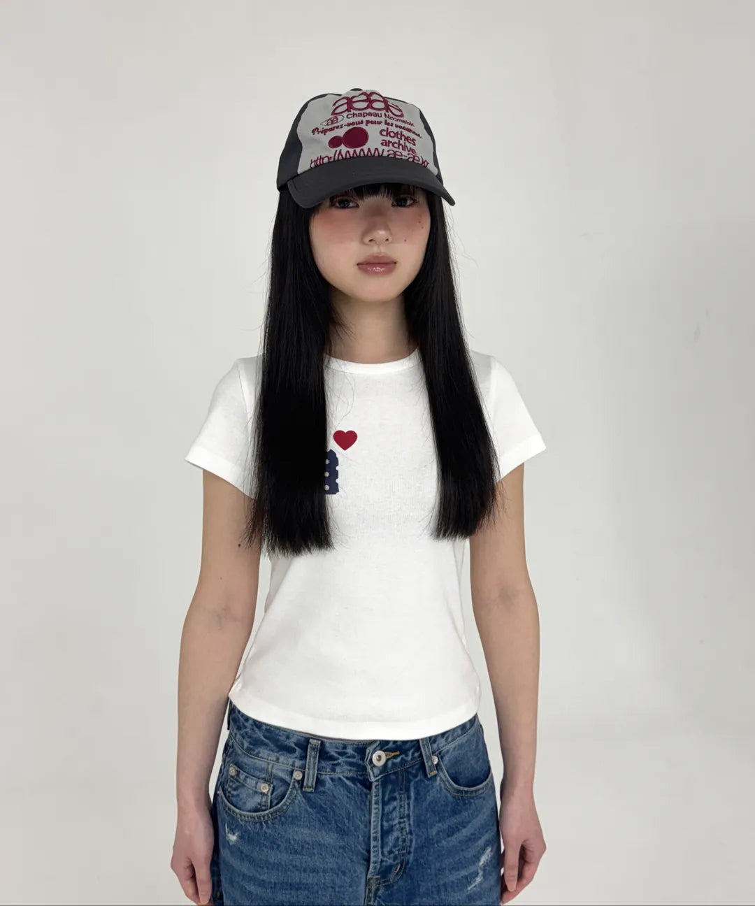 WEB LOGO 5 PANNEL BALL CAP / 6COLORS