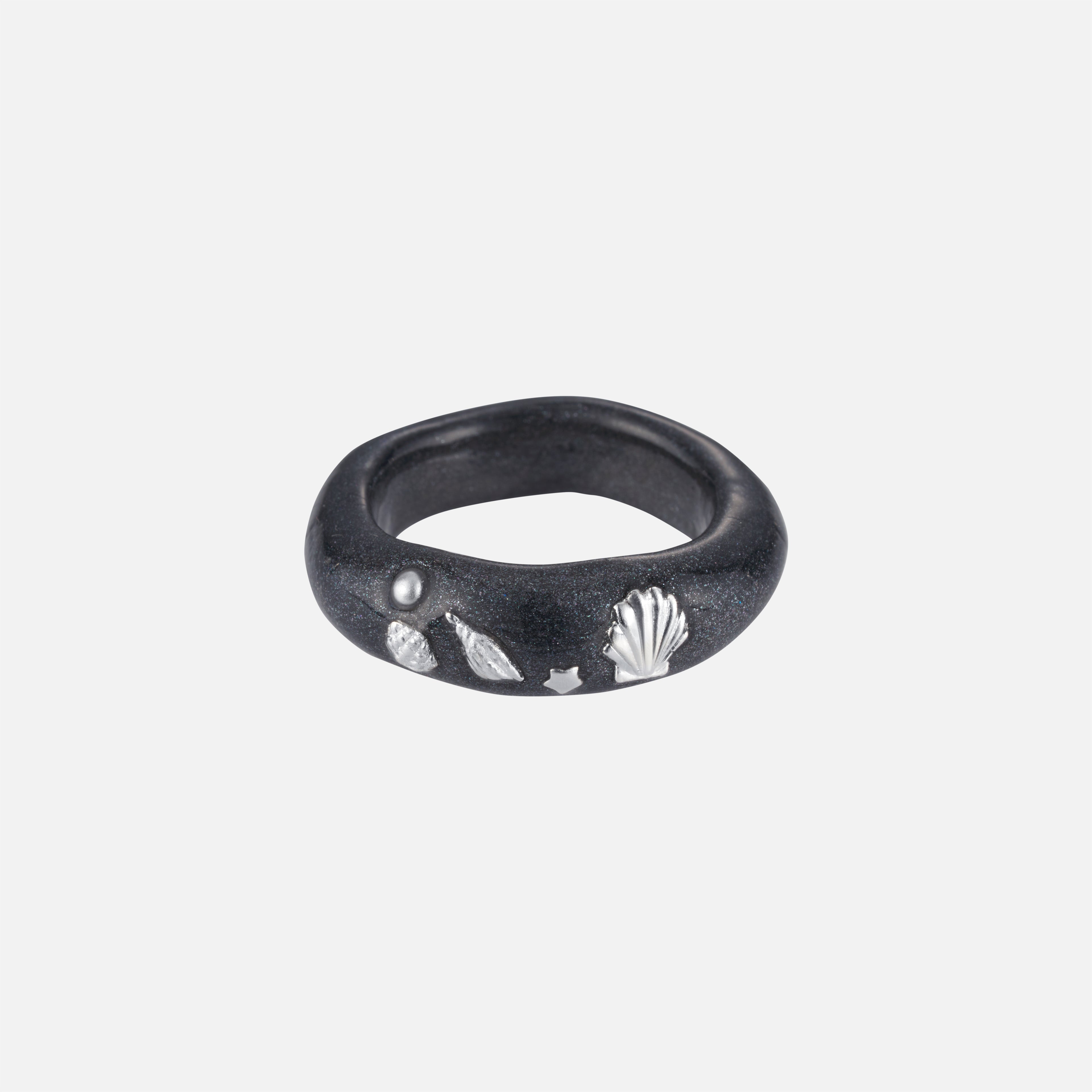 [NFF] CETO RING_PEARL BLACK