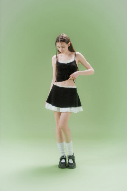 LACE BOUND TOP (BK)