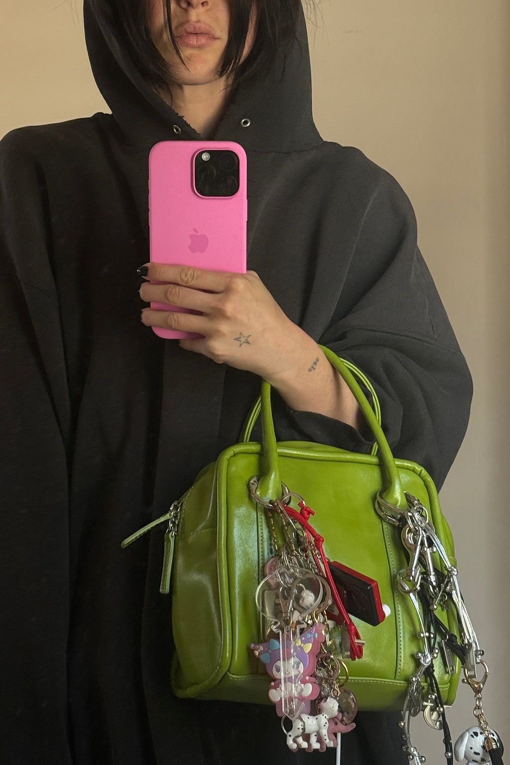 Yeomim mini box bag / lime