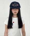 WASHED CAPITAL LOGO CAP [NAVY]