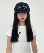 WASHED CAPITAL LOGO CAP [NAVY]
