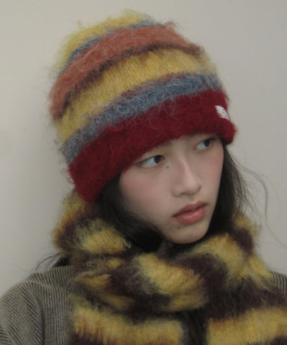 Rockfish Stripe Shaggy Beanie / 5colors